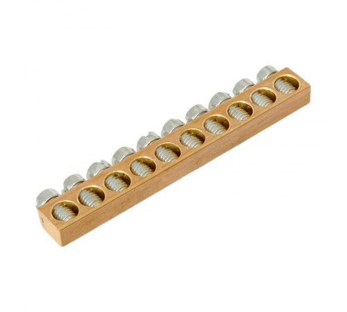 Шина PEN "ноль-земля" (6х9 мм) 10 отв. для щитов Nova, Unix, Unix65 nv-k10  EKF