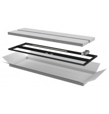 Дверь перфор. двустворч. для шкафа LINEA N 33U 600мм чер  LN05-33U6X-D2P  ITK