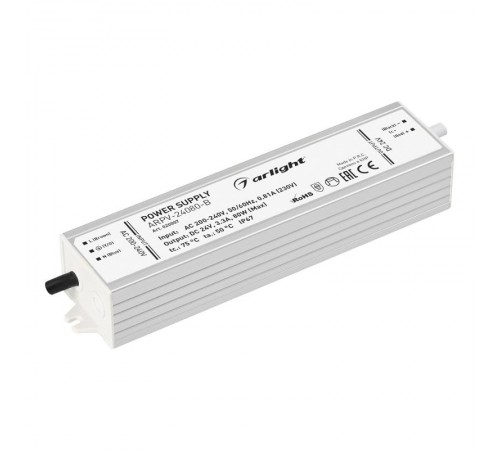 Блок питания ARPV-24080-B (24V, 3.3A, 80W) (Arlight, IP67 Металл, 3 года)  020007  Arlight