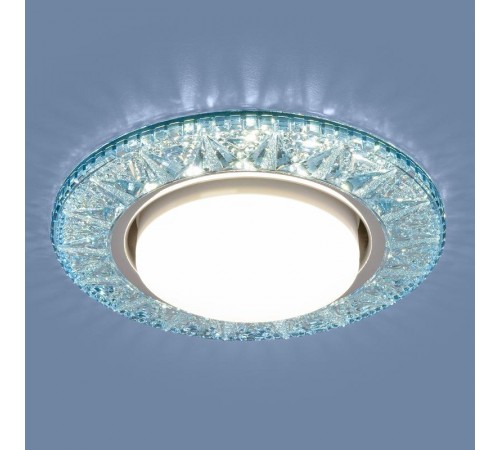 Светильник точечный встраиваемый 3022 GX53 BL лазурный  a037067  Elektrostandard