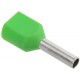 Наконечник НШВИ(2) 1,0-8 светло-зеленый (100шт/упак)  UTE10-D2-2-100  IEK