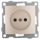 Bravo Розетка 1-ой б/з с з/ш, СУ , 16А, 250В, шампань  С10Р2-027  GUSI Electric