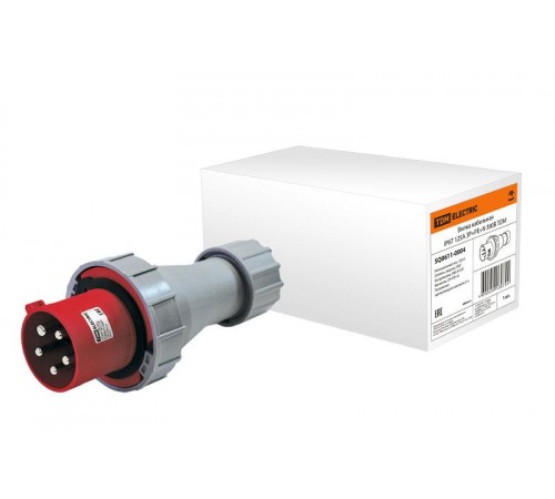 Вилка кабельная IP67 125А 3Р+РЕ+N 380В   SQ0611-0004  TDM
