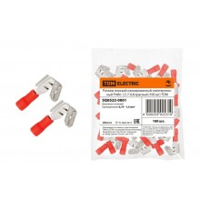 Разъем плоский изолированный ответвительный РпИо 1,5-7-0,8 красный (100 шт)   SQ0522-0001  TDM