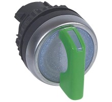 Переключатель - Osmoz - для комплектации - с подсветкой - 2 положения с фиксацией - 90° - зеленый  024042  Legrand