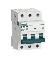 Выключатель автоматический трехполюсный ВА-105 25А B 10кА  13131DEK  DEKraft