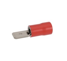 Наконечник-разъем плоский, вилка 6.3x0.8, изолированный фланец, для кабеля сечением до 1.5кв.мм  IFCM-1.5-6.3-8  DKC