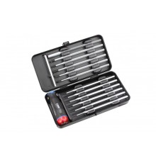 Отвертка c регулировкой крутящего момента Серия Nm 1,5-3,0 с набором насадок 12 шт в кейсе plus/minus  10099716  Felo