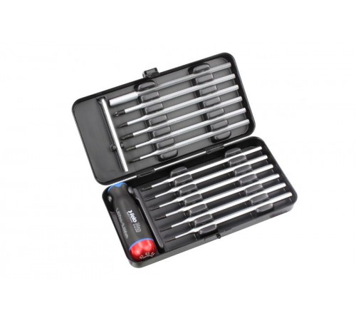 Отвертка c регулировкой крутящего момента Серия Nm 1,5-3,0 с набором насадок 12 шт в кейсе plus/minus  10099716  Felo