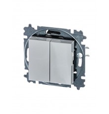 ABB Levit Серый / белый Выключатель 2-кл.  3559H-A05445 16W  2CHH590545A6016  ABB