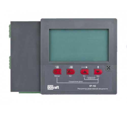 Регулятор реактивной мощности 400В, 12 ступеней, RS485 КР-102 DEKraft  50516DEK  DEKraft