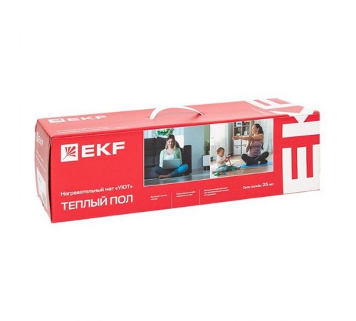 Мат нагревательный  двухжильный "Уют" 4 кв. м. 600 Вт EKF Proxima  nm2-600-4  EKF