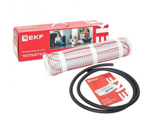 Мат нагревательный  двухжильный "Уют" 4 кв. м. 600 Вт EKF Proxima  nm2-600-4  EKF