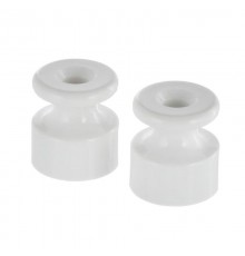 Фиксатор кабеля (изолятор) для внешней проводки кабеля (белый) LK Vintage (1уп = 5шт)  888304-5  Ecoplast