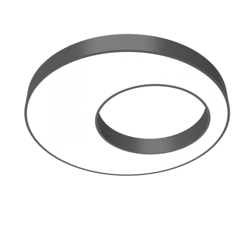 Светильник светодиодный Cosmo excentric подвесной 50Вт 3000 К 900x115 мм RAL9005 черный муар с расс. опал  V1-R0-9X503-30000-2005030  VARTON