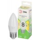 Лампа светодиодная  GREEN LINE LED B35-8W-830-E27 GL E27 8 Вт свеча теплый свет  Б0067088  ЭРА