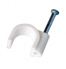 Крепеж кабеля круглый 10 мм, белый (упак. 50 шт)  07-4010  REXANT