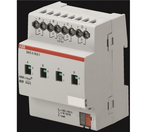 SA/S 4.16.6.1 Выход бинарный 4-х к., 16/20А, изм. тока  2CDG110113R0011  ABB