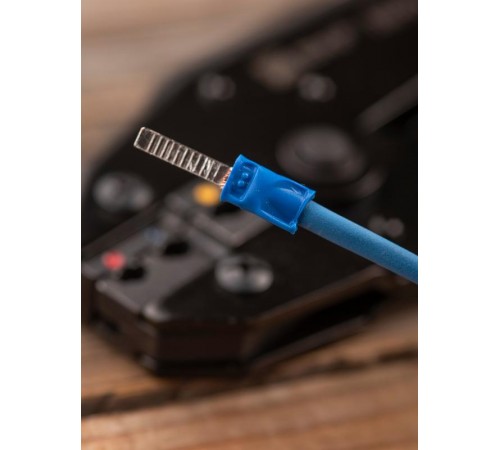 Наконечник штыревой плоский изолированный НШПИ 1.0-2.5 (уп 5шт) EKF PROxima  nshpi-1.0-2.5r  EKF