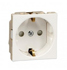 Altira Белый Розетка В45 с заземлением для кабель канала RAL9010  RN16-113-BE  SE