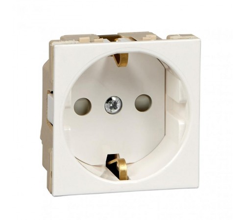 Altira Белый Розетка В45 с заземлением для кабель канала RAL9010  RN16-113-BE  SE