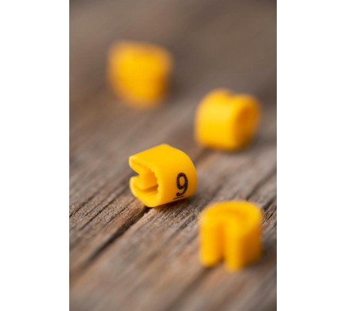 Маркер-кабельный 4,0кв.мм "9" (500шт.) (ЕС-2) EKF PROxima  plc-KM-4-9  EKF