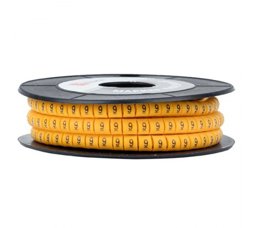 Маркер-кабельный 4,0кв.мм "9" (500шт.) (ЕС-2) EKF PROxima  plc-KM-4-9  EKF