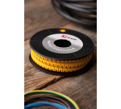 Маркер-кабельный 4,0кв.мм "9" (500шт.) (ЕС-2) EKF PROxima  plc-KM-4-9  EKF