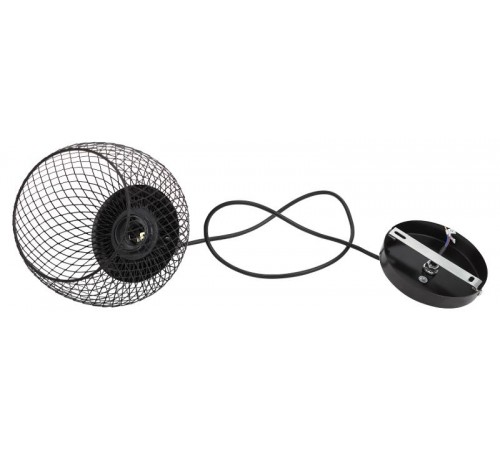 Светильник подвесной PL8 BK металл, E27, max 60W, d170 мм, черный  Б0037455  ЭРА