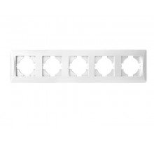 Рамка 5 постов (белый) серия BW  201205  SPL