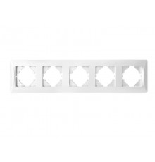 Рамка 5 постов (белый) серия BW  201205  SPL