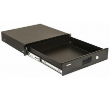 TDR3-2U-460-RAL9004 Полка (ящик) для документов 2U, 88х483х460мм (ВхШхГ), цвет черный (RAL 9004)  481716  Hyperline