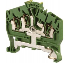 Клемма D2,5/5.I.P.3L пруж. 2.5мм.кв. зем.  1SNA399072R0300  TE