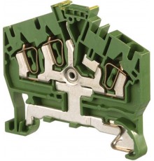 Клемма D2,5/5.I.P.3L пруж. 2.5мм.кв. зем.  1SNA399072R0300  TE