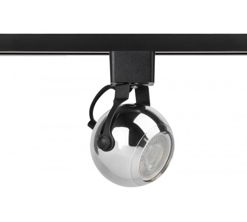 Светильник трековый однофазный TR35-GU10 CH MR16 хром под лампу  Б0053298  ЭРА