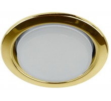 Светильник встраиваемый точечный под лампу GX53 KL35 GD /1 (к) 220V,13W золото  Б0049008  ЭРА