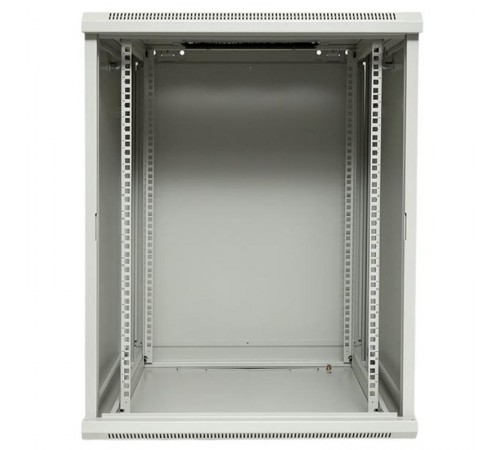Шкаф настенный 19" TERACOM PRO 15U 600х600 мм дверь стеклянная с замком-ручкой серыйTRP-WLL-1566-40GEKF