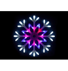 Фигура-подвеска светодиодная на елку  ULD-H4040-048/DTA MULTI IP20 SNOWFLAKE  UL-00001403  Uniel