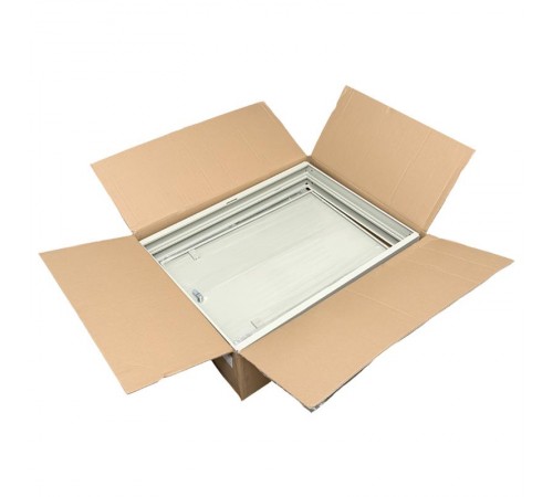 Шкаф настенный 19" TERACOM PRO 15U 600х600 мм дверь стеклянная с замком-ручкой серыйTRP-WLL-1566-40GEKF