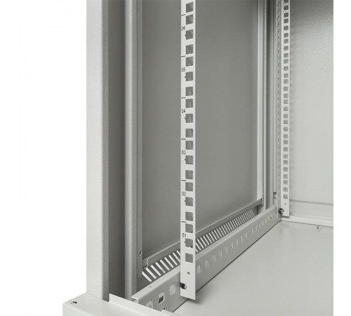 Шкаф настенный 19" TERACOM PRO 15U 600х600 мм дверь стеклянная с замком-ручкой серыйTRP-WLL-1566-40GEKF