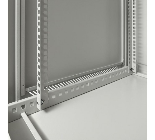 Шкаф настенный 19" TERACOM PRO 15U 600х600 мм дверь стеклянная с замком-ручкой серыйTRP-WLL-1566-40GEKF