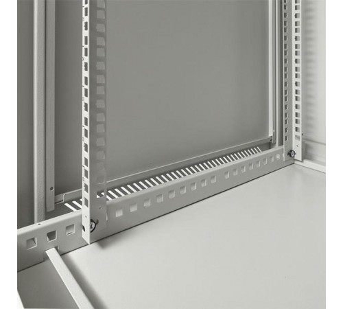 Шкаф настенный 19" TERACOM PRO 15U 600х600 мм дверь стеклянная с замком-ручкой серыйTRP-WLL-1566-40GEKF