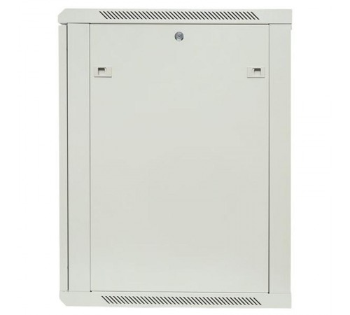 Шкаф настенный 19" TERACOM PRO 15U 600х600 мм дверь стеклянная с замком-ручкой серыйTRP-WLL-1566-40GEKF