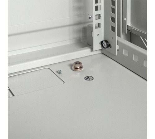 Шкаф настенный 19" TERACOM PRO 15U 600х600 мм дверь стеклянная с замком-ручкой серыйTRP-WLL-1566-40GEKF