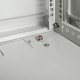 Шкаф настенный 19" TERACOM PRO 15U 600х600 мм дверь стеклянная с замком-ручкой серыйTRP-WLL-1566-40GEKF