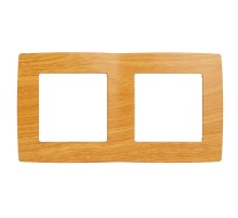 Рамка на 2 поста 12-5002-07  ,  ольха  Б0014757  ЭРА