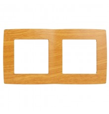Рамка на 2 поста 12-5002-07  ,  ольха  Б0014757  ЭРА