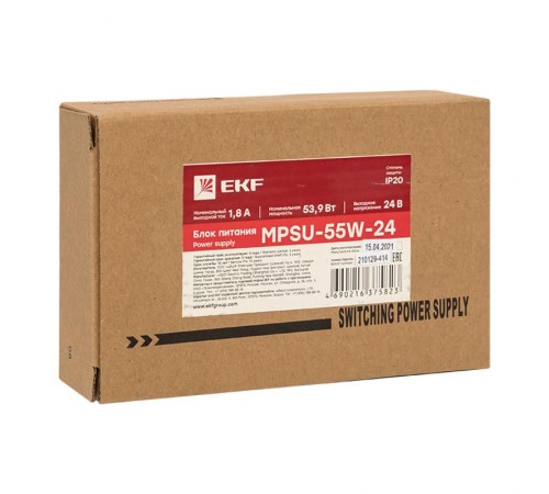 Блок питания 24В с функцией ИБП MPSu-55W-24 EKF PROxima  mpsu-55w-24  EKF