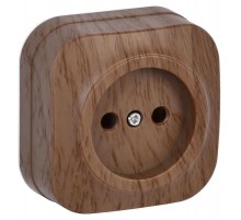 РС20-2-ХД Розет. 1-ая без з/к о/у 10А GLORY дуб  ERH10-K24-10  IEK