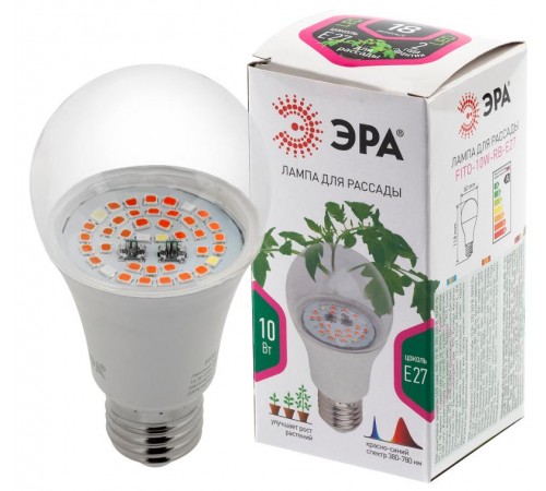 Светильник светодиодный для растений FITO-10W-RB-E27  Б0050600  ЭРА